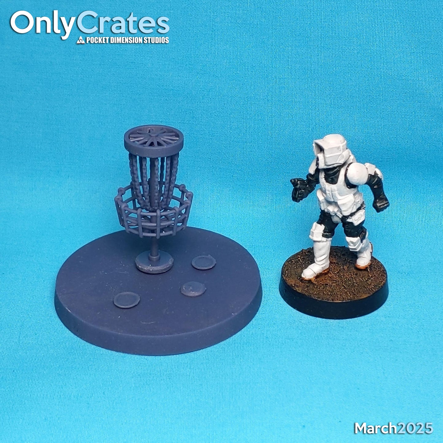 Space Disc Golf Basket POI Token