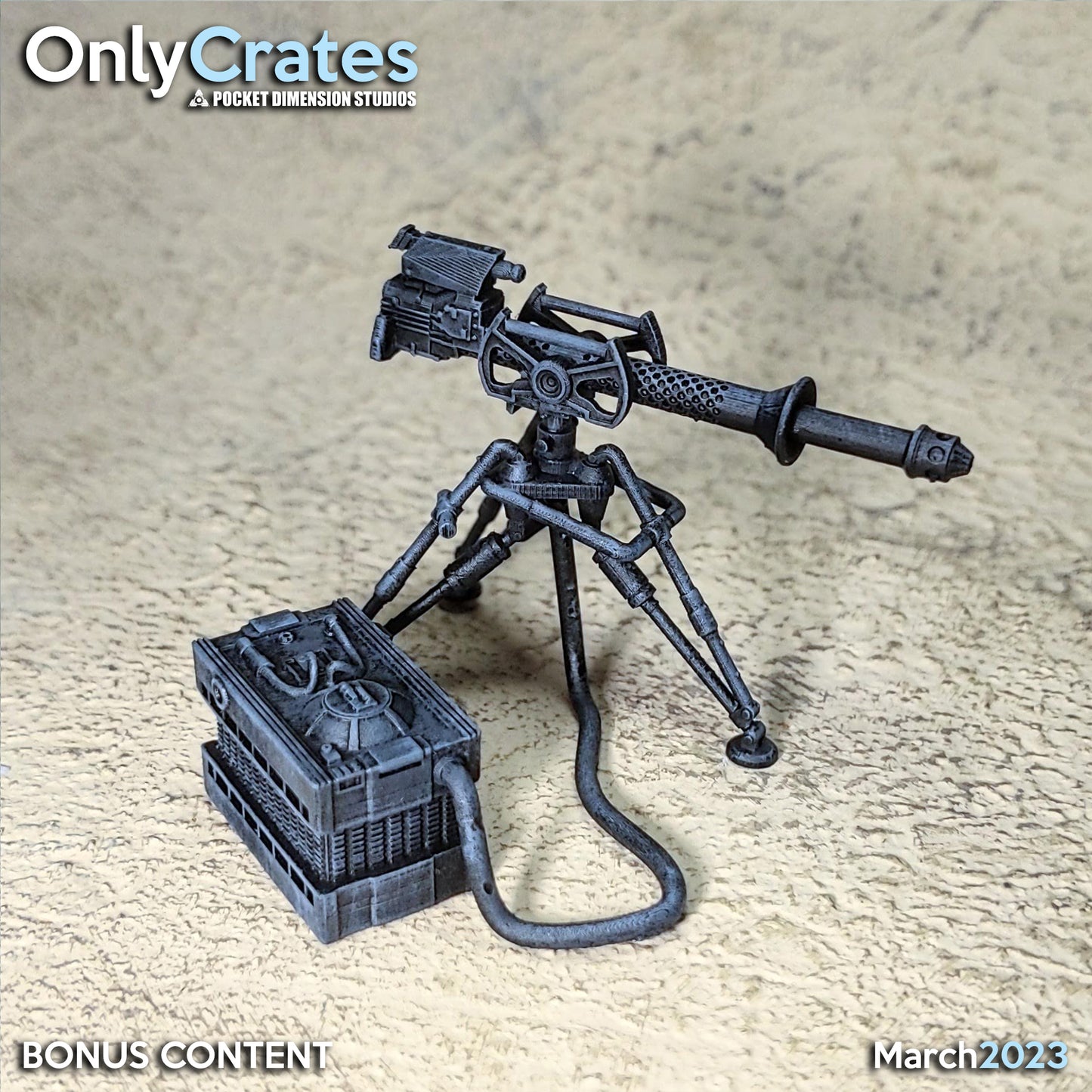 The Laser Gatling Luggage Crate