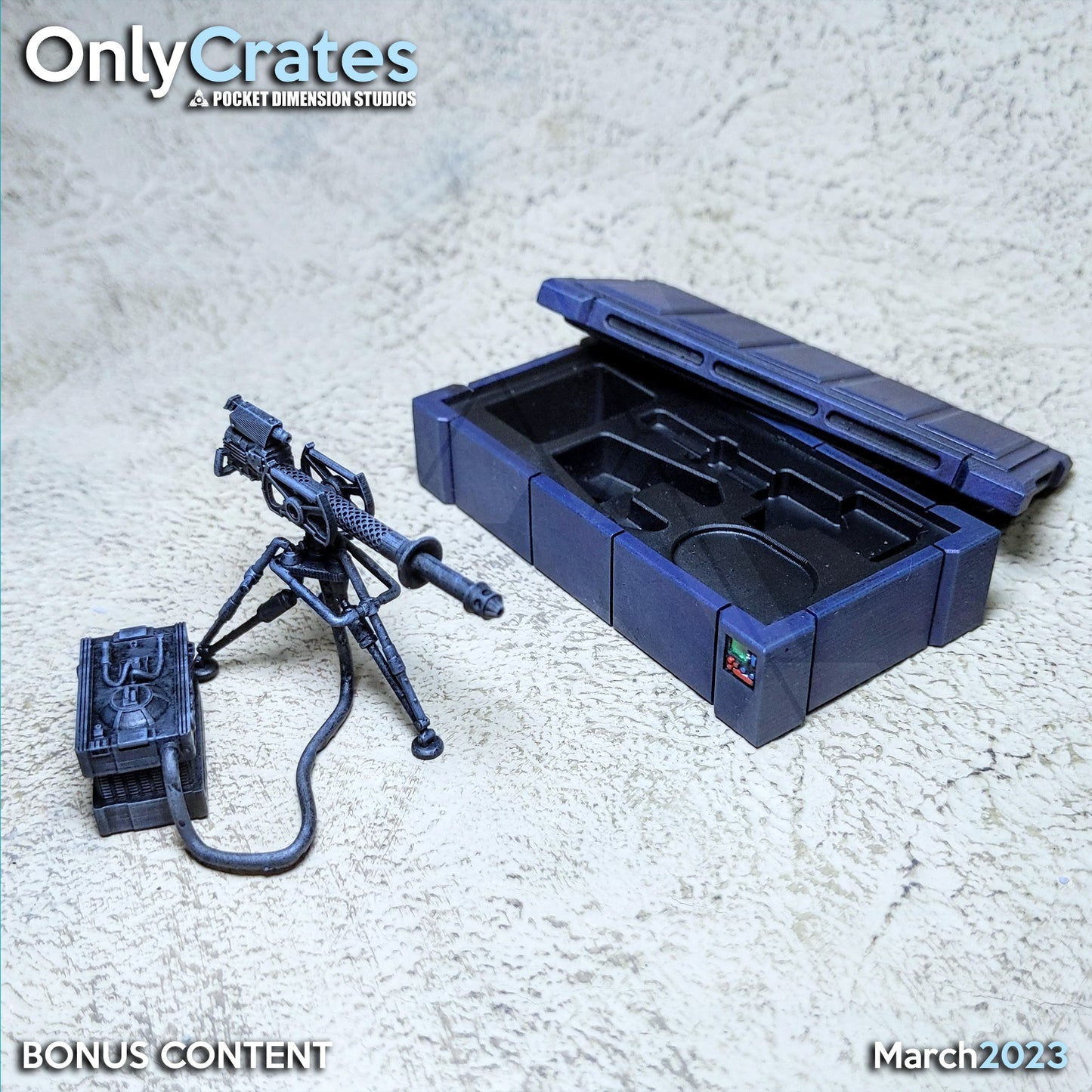 The Laser Gatling Luggage Crate